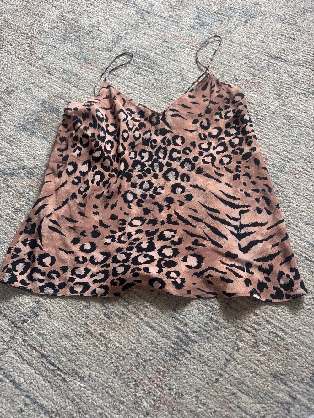 Paige Leopard Print Cami Tank Top in Brown and Black